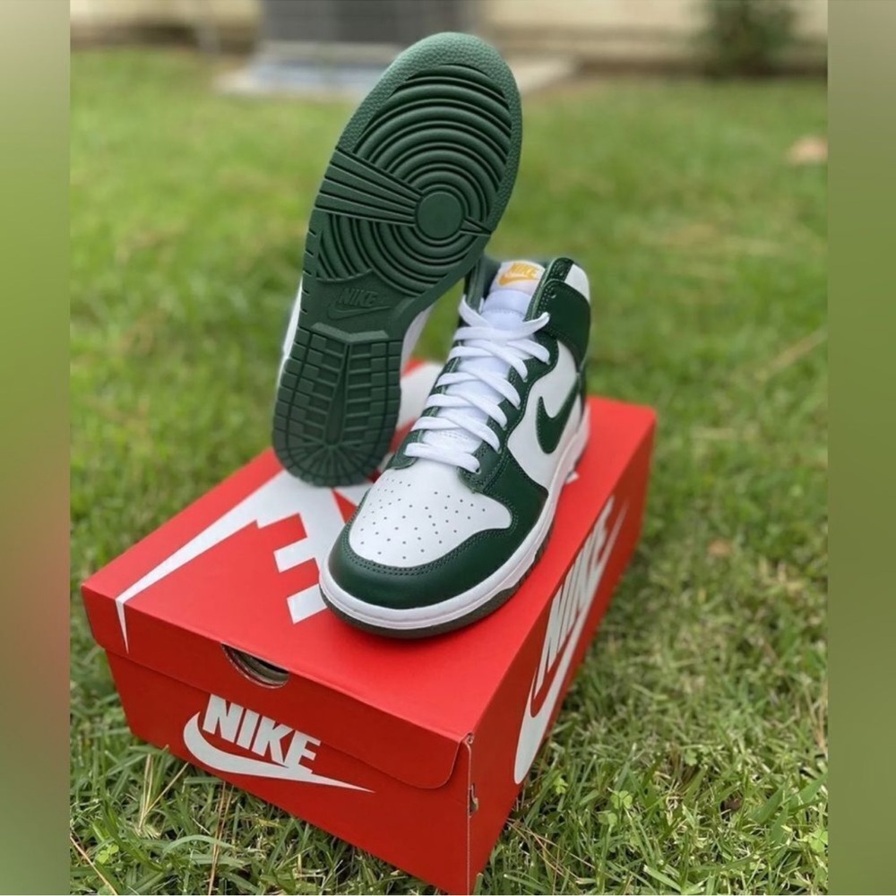 Nike Dunk High Australia Noble Green White Gold DD1399-300 - Picture 5 of 16